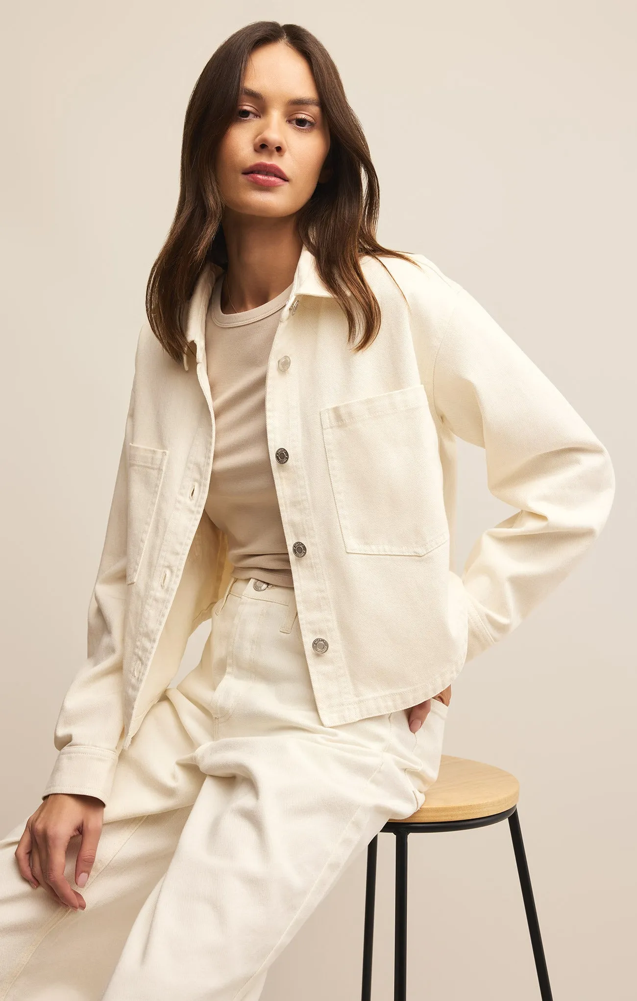 All Day Cropped Denim Jacket