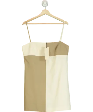 Bec   Bridge Beige Artie Mini Dress UK 14