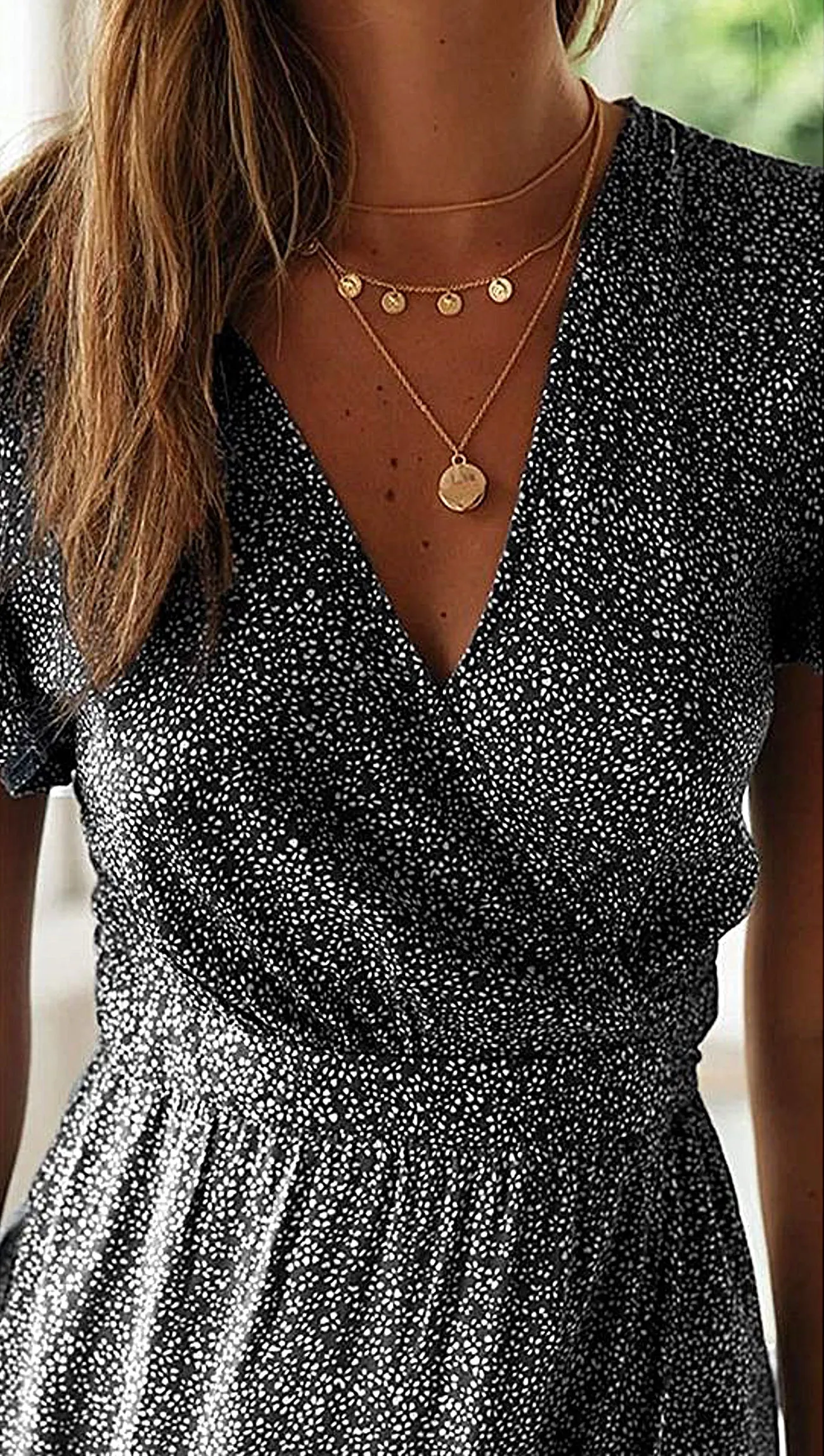 Bohemian Midi Wrap Dress