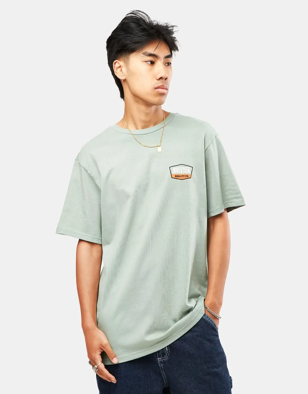 Brixton Regal T-Shirt - Chinois Green/Whitecap