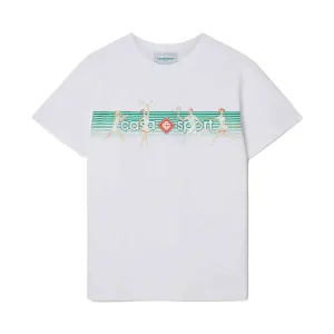 Casablanca Playful Stripes T-Shirt in White