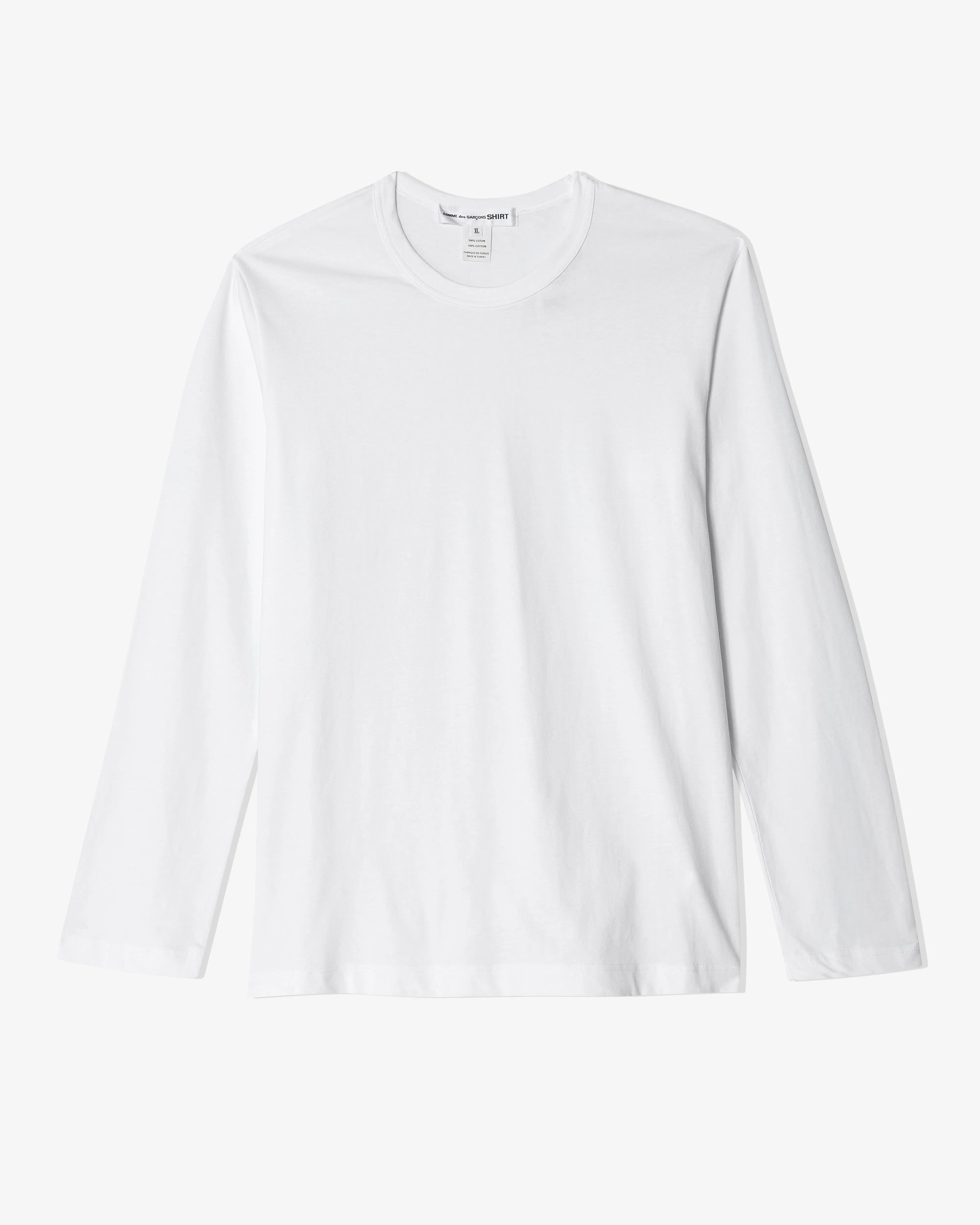 CDG Shirt Forever - Men's Long Sleeve Tee Shirt - (White)