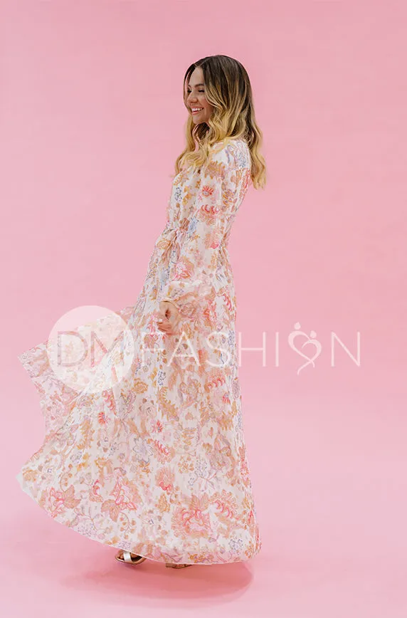 Chanel Créme Décor Floral Maxi - DM Exclusive - Nursing Friendly - Maternity Friendly - FINAL SALE