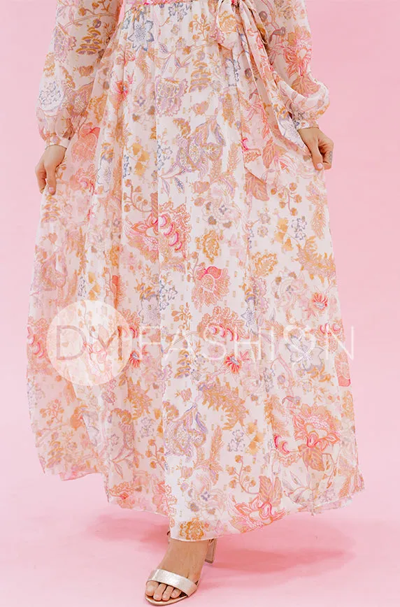 Chanel Créme Décor Floral Maxi - DM Exclusive - Nursing Friendly - Maternity Friendly - FINAL SALE