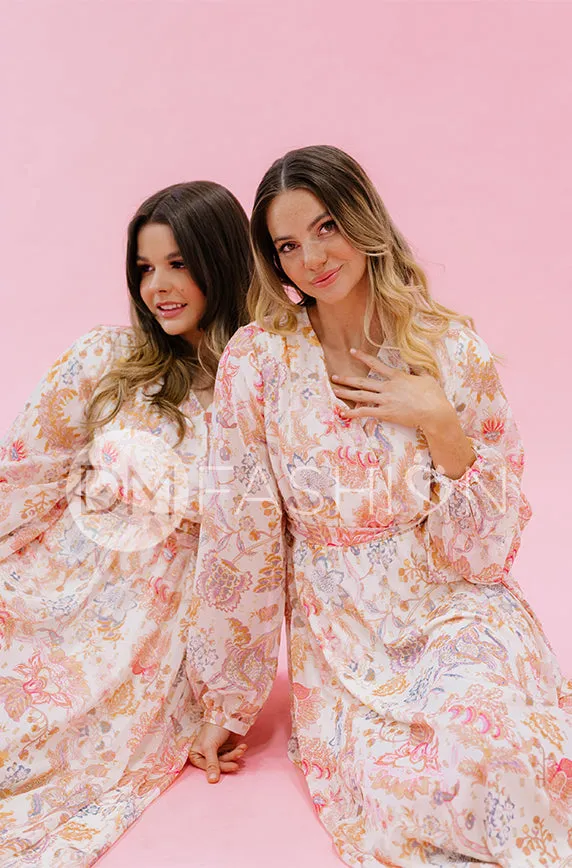 Chanel Créme Décor Floral Maxi - DM Exclusive - Nursing Friendly - Maternity Friendly - FINAL SALE