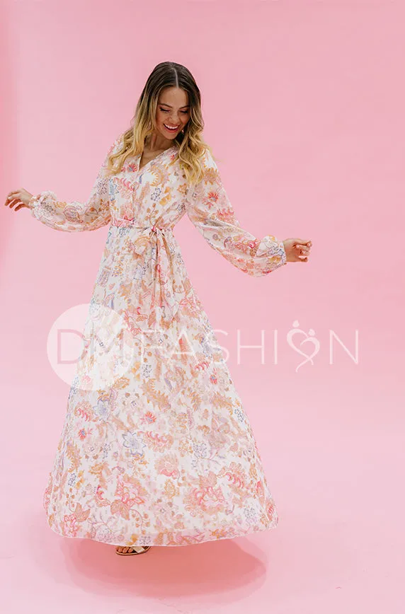 Chanel Créme Décor Floral Maxi - DM Exclusive - Nursing Friendly - Maternity Friendly - FINAL SALE