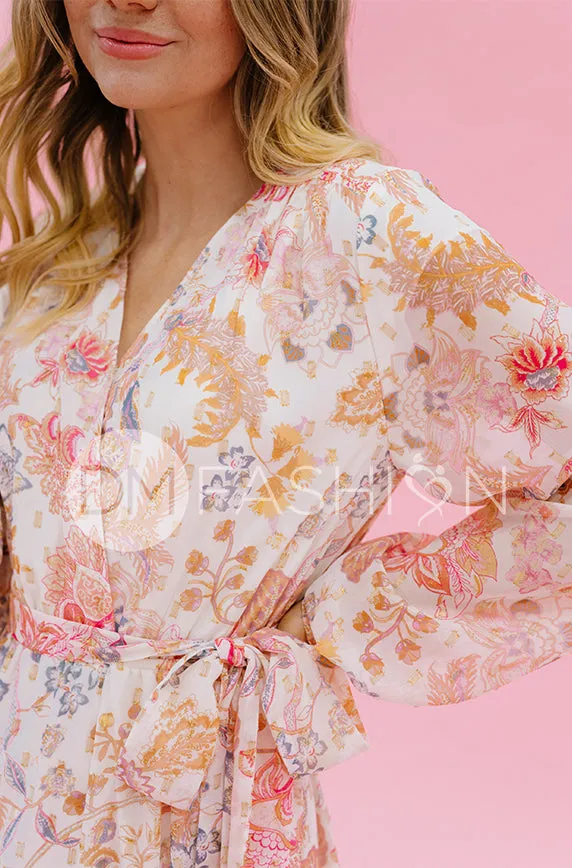 Chanel Créme Décor Floral Maxi - DM Exclusive - Nursing Friendly - Maternity Friendly - FINAL SALE