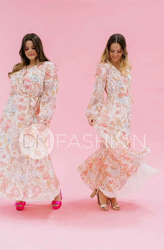Chanel Créme Décor Floral Maxi - DM Exclusive - Nursing Friendly - Maternity Friendly - FINAL SALE