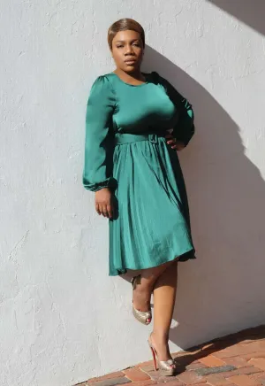 Class Act | Pleated Midi Dress