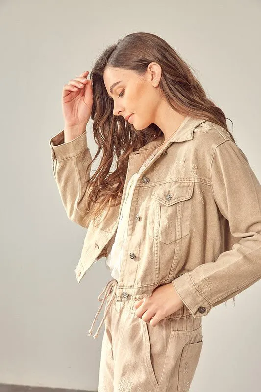 Cropped Denim Jacket