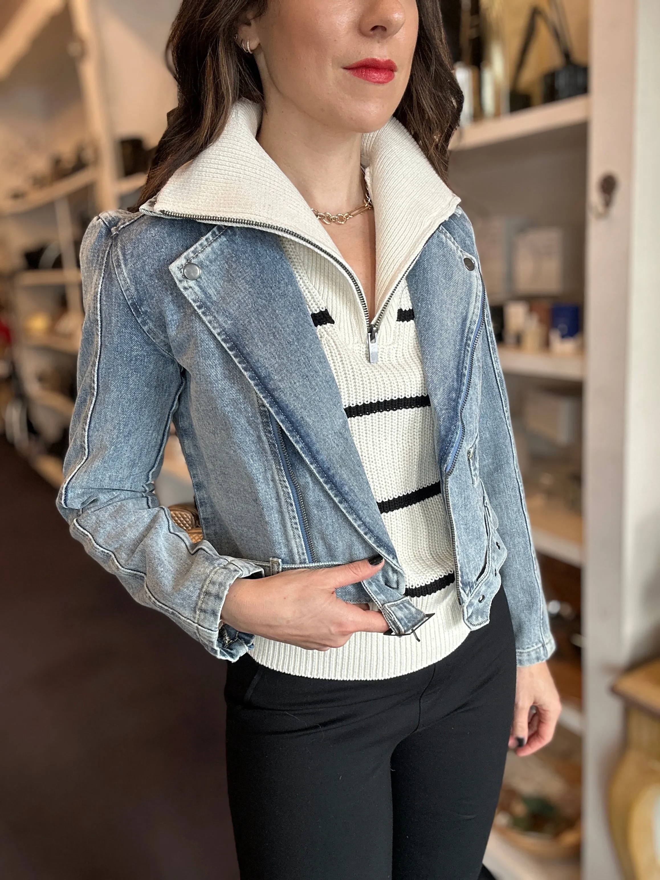 Cropped Denim Jacket