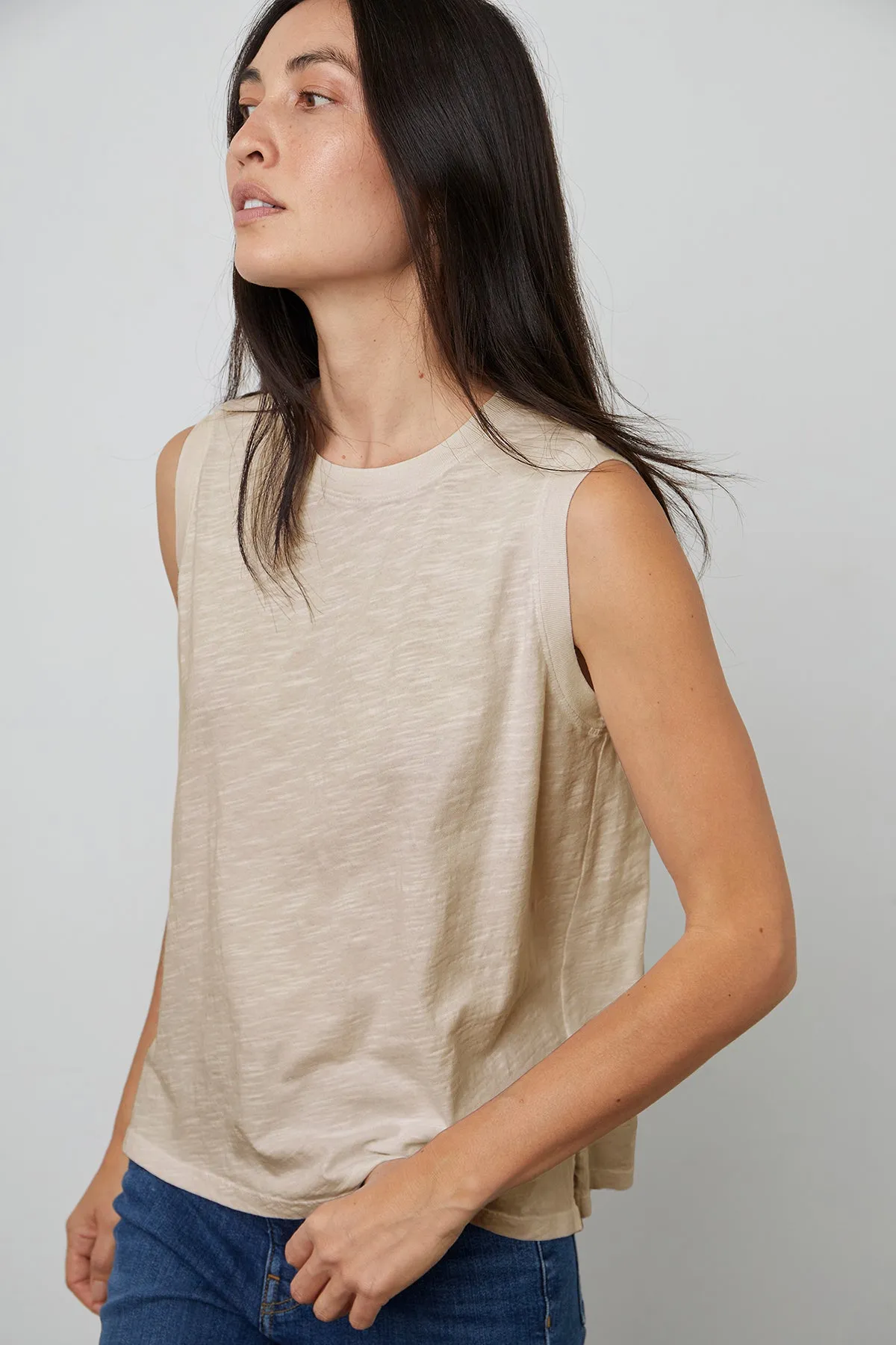 ELLEN VINTAGE SLUB TANK TOP