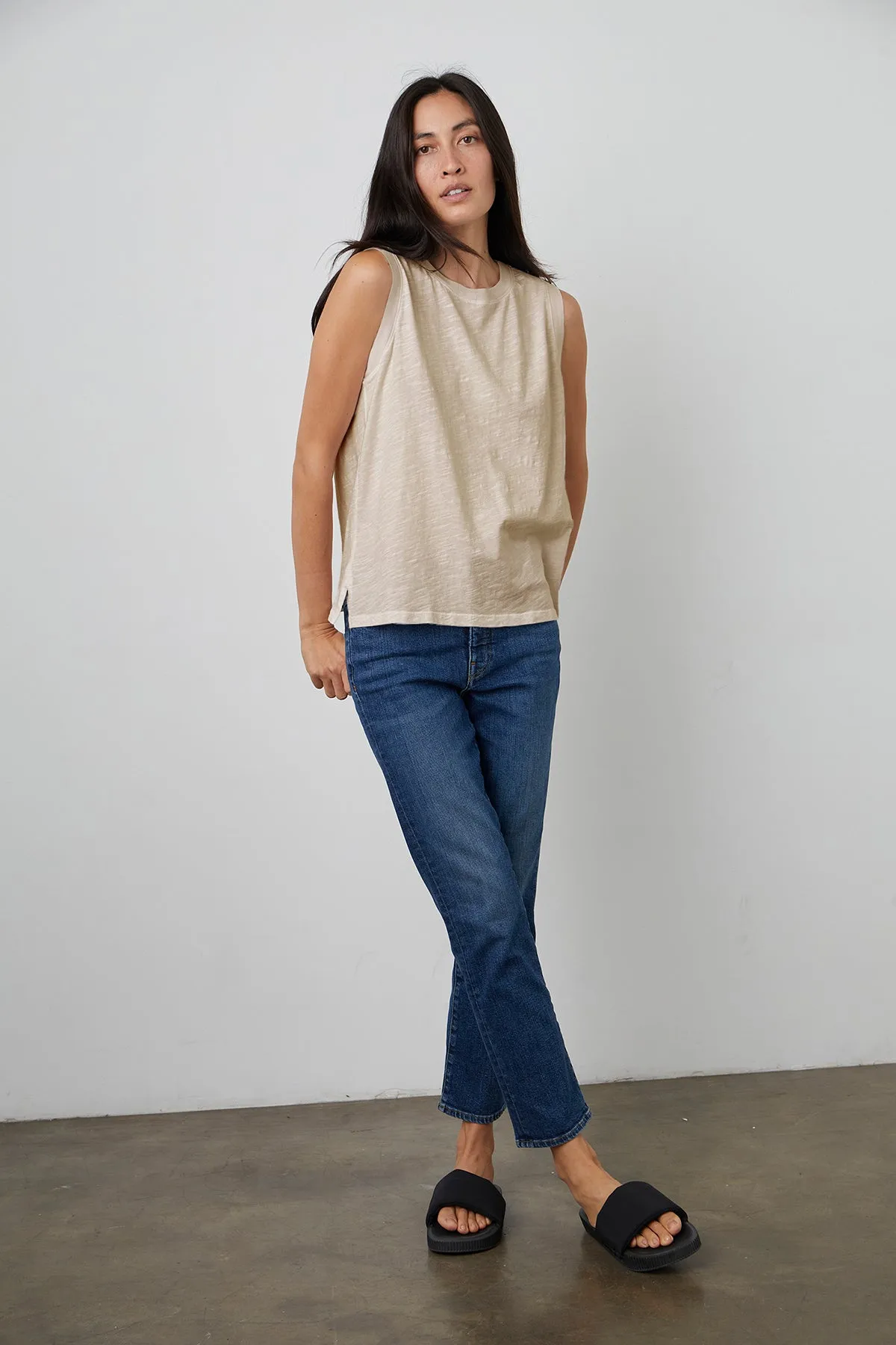 ELLEN VINTAGE SLUB TANK TOP