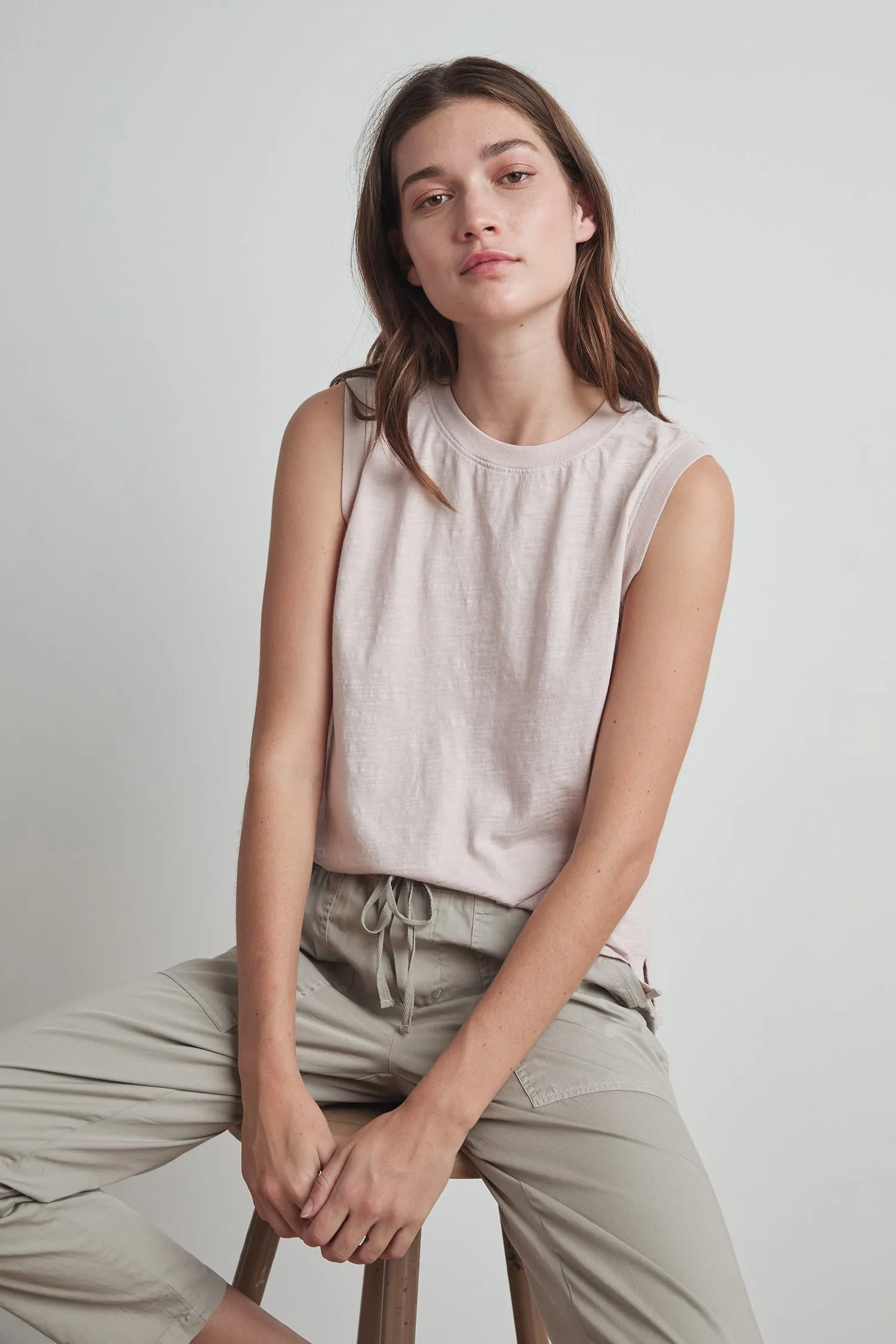 ELLEN VINTAGE SLUB TANK TOP