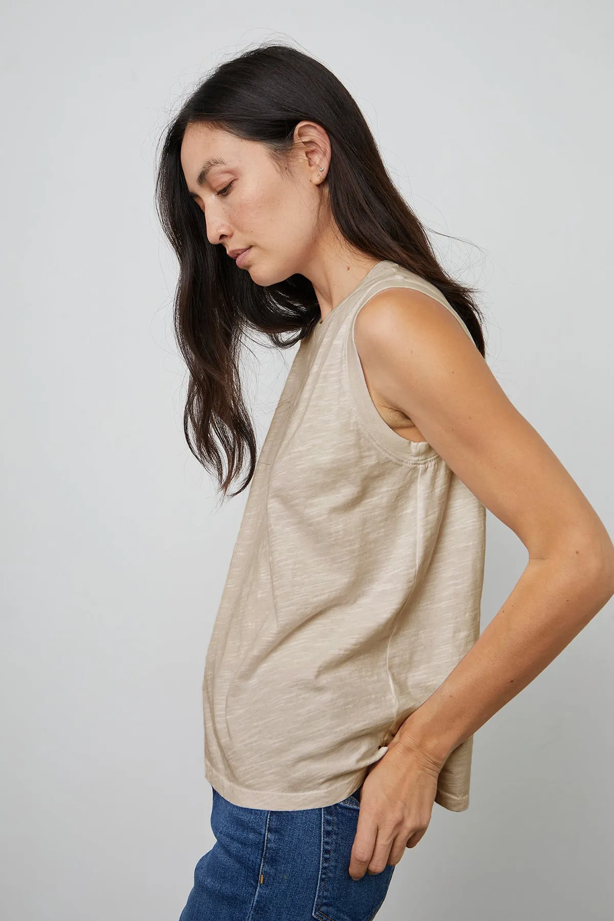 ELLEN VINTAGE SLUB TANK TOP