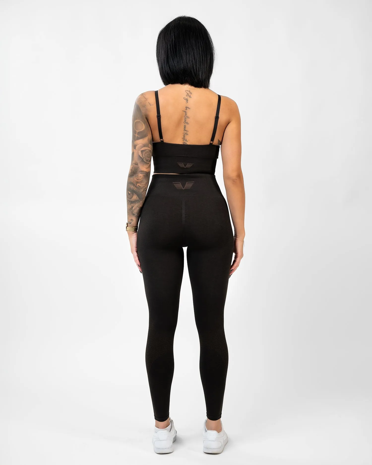 GAVELO Seamless Booster Melange Mocha Tights