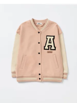 Girls Pink Bomber Jacket