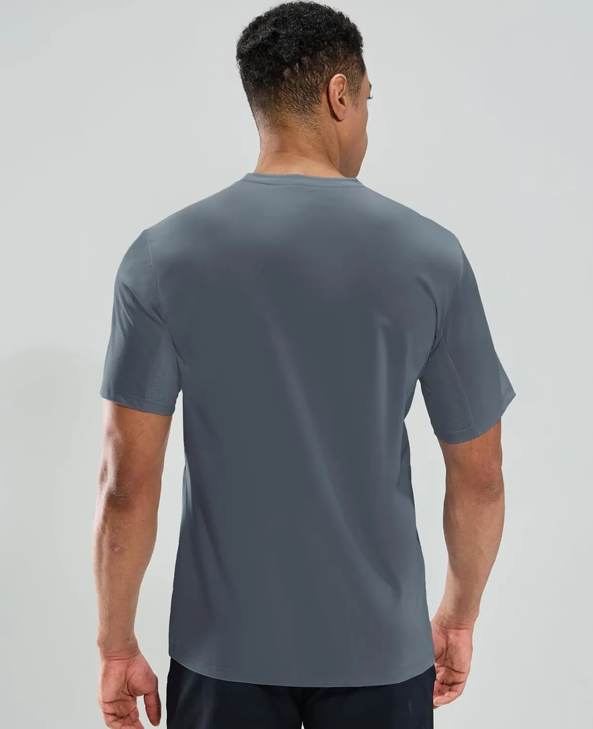 Haimont Men's Running T-Shirt Dry Fit Crewneck Athletic Tee Shirts Moisture Wicking Short Sleeve Stretchy Workout Gym