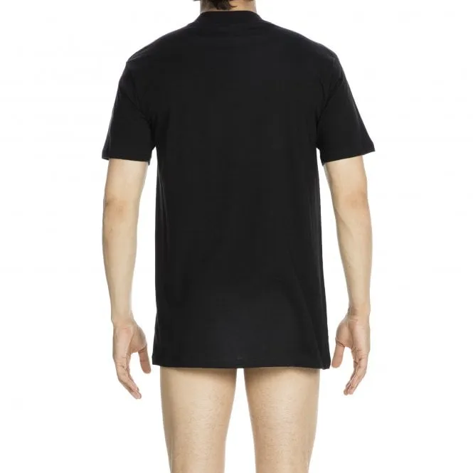 Harro Pure Cotton Crew-Neck T-Shirt, Black