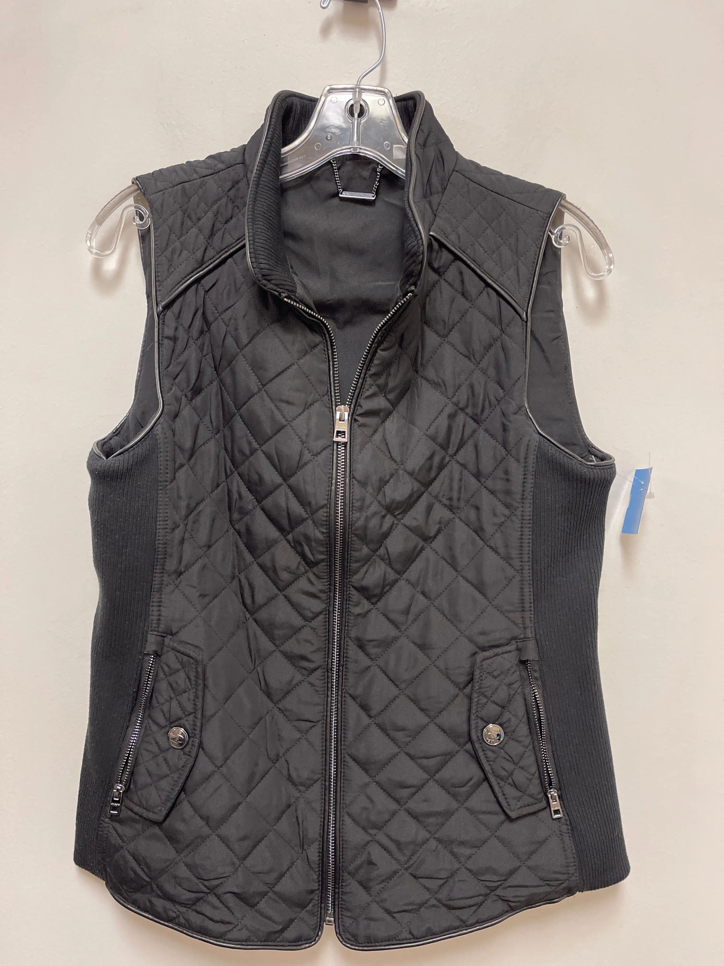 Jacket Puffer & Quilted By Chicos In Black, Size: S