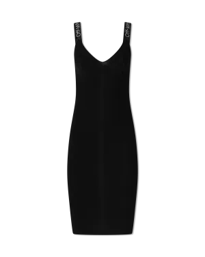 Logo Strap Sleeveless Dress