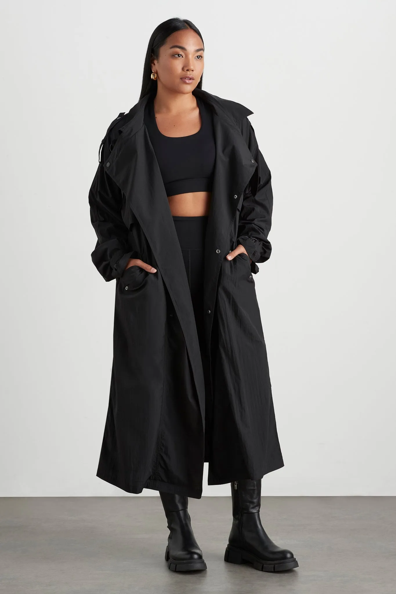 Longline Belted Trench 703