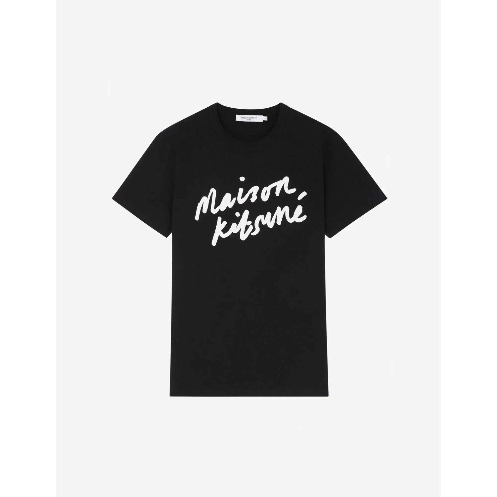 Men Handwriting Classic Tee-Shirt - Black