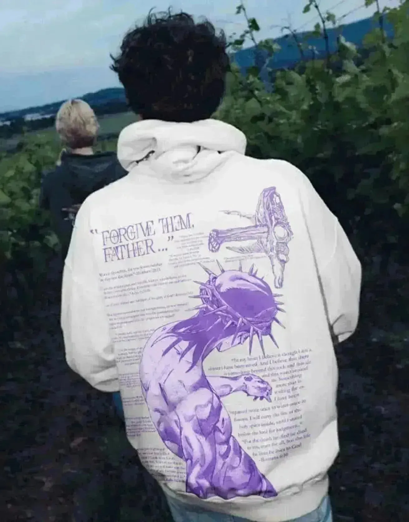 Men's Casual Printed Oversized Hoodie Sweatshirt Hip Pop Streetwear