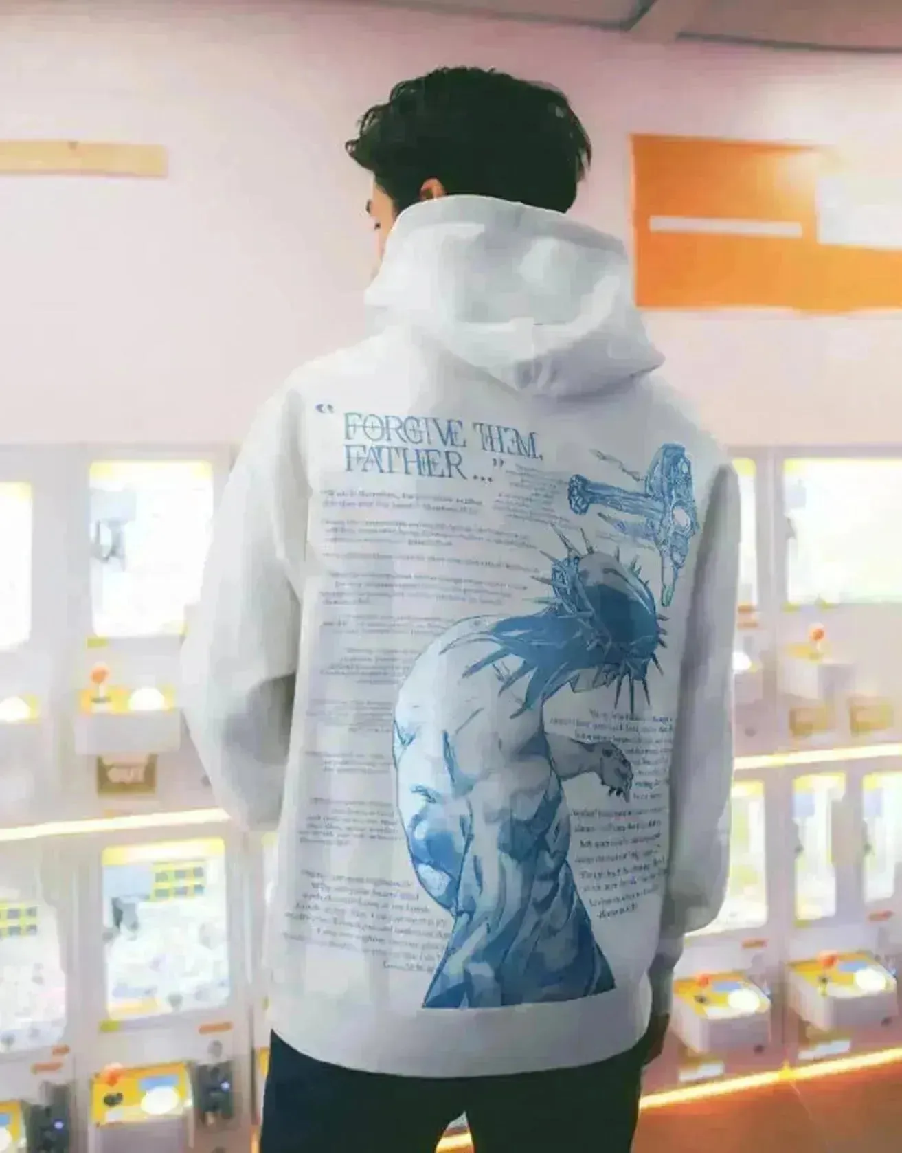 Men's Casual Printed Oversized Hoodie Sweatshirt Hip Pop Streetwear