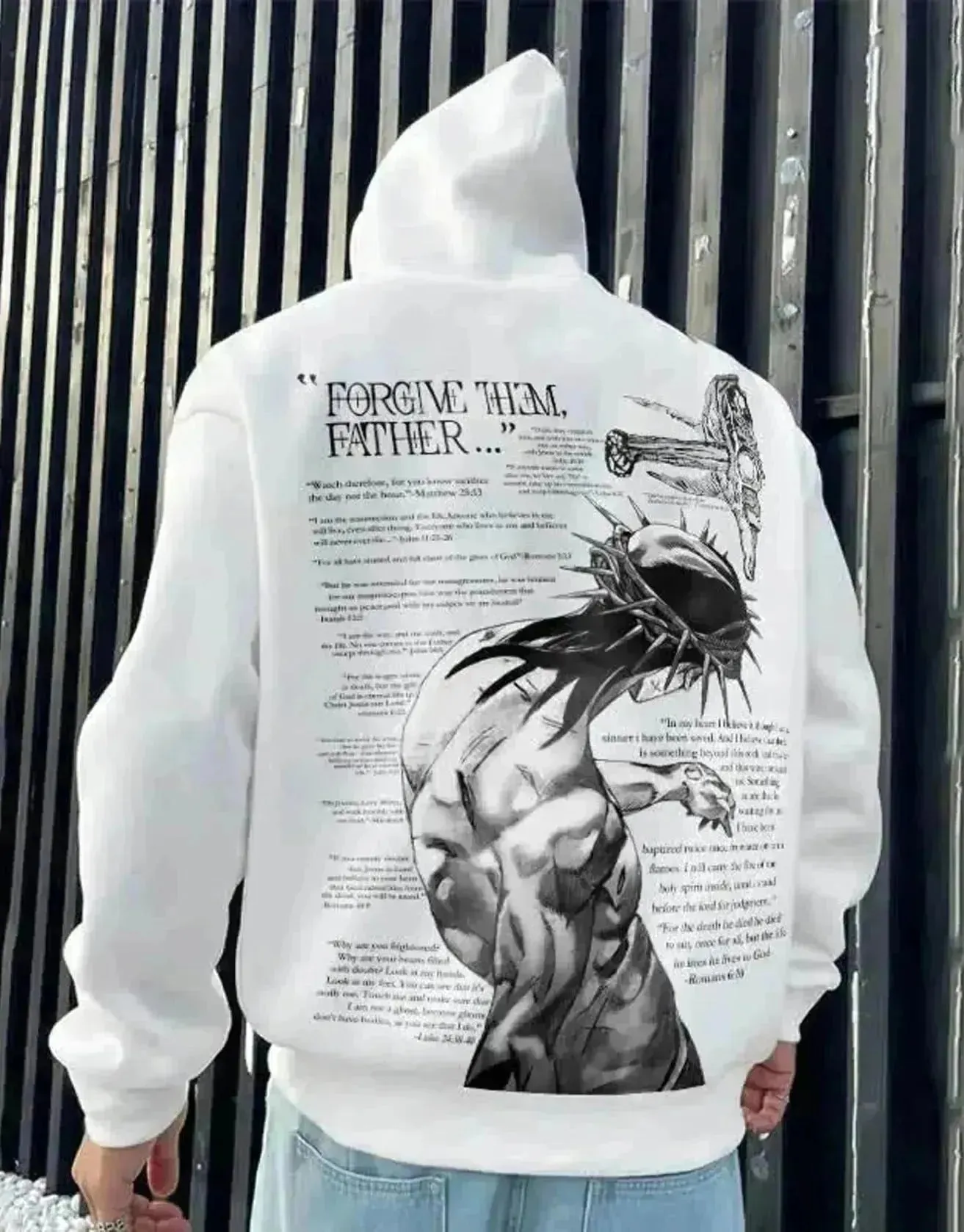 Men's Casual Printed Oversized Hoodie Sweatshirt Hip Pop Streetwear