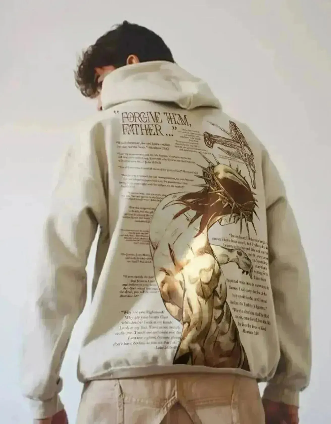 Men's Casual Printed Oversized Hoodie Sweatshirt Hip Pop Streetwear
