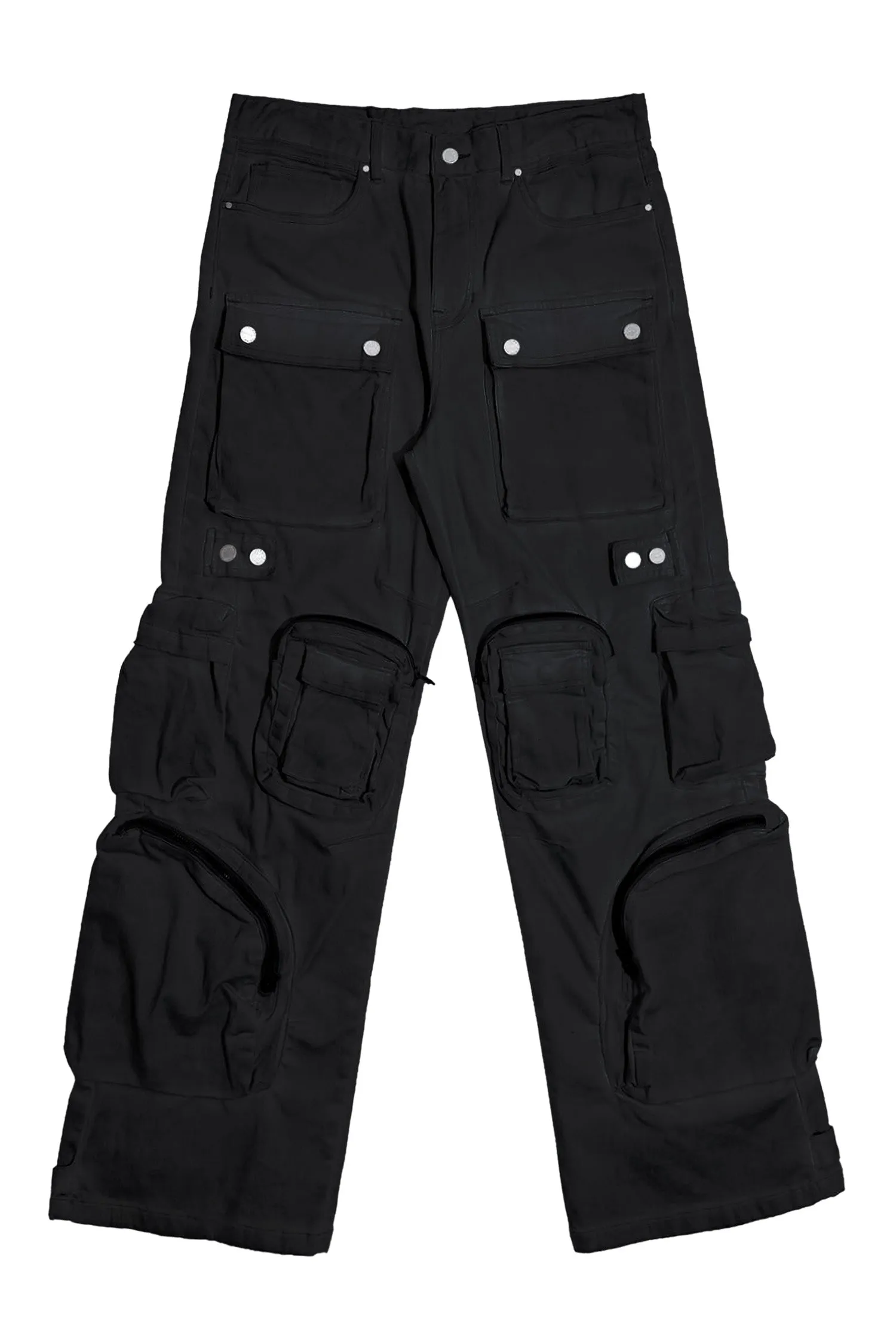 Men's Y2k Wide Fit Utility Cargo Baggy Denim Pants