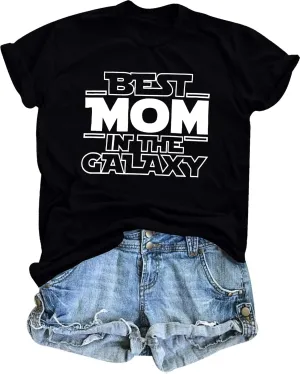 Mom Shirt for Women Happy Mothers Day T Shirt Mom Life Tee Mom Appreciation Crewneck Short Sleeve Tops