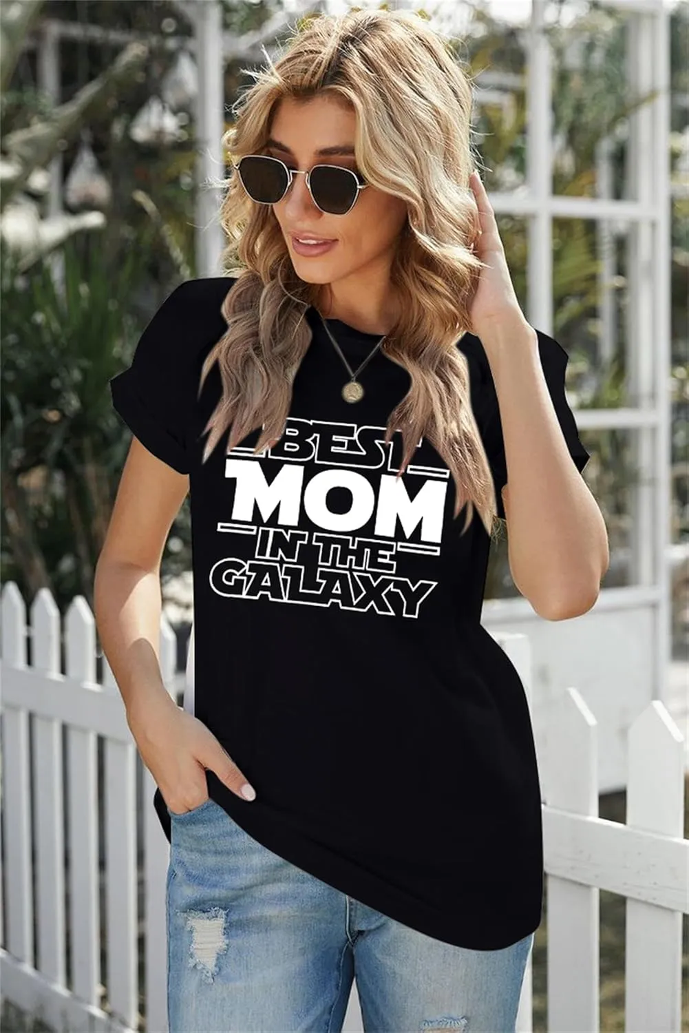 Mom Shirt for Women Happy Mothers Day T Shirt Mom Life Tee Mom Appreciation Crewneck Short Sleeve Tops