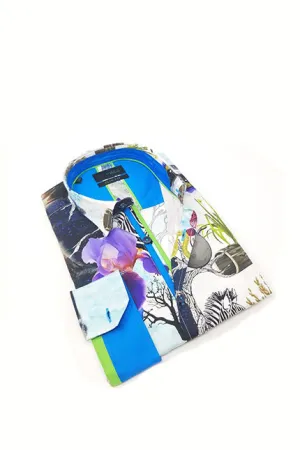 Natural Mystic Button Down Print Shirt