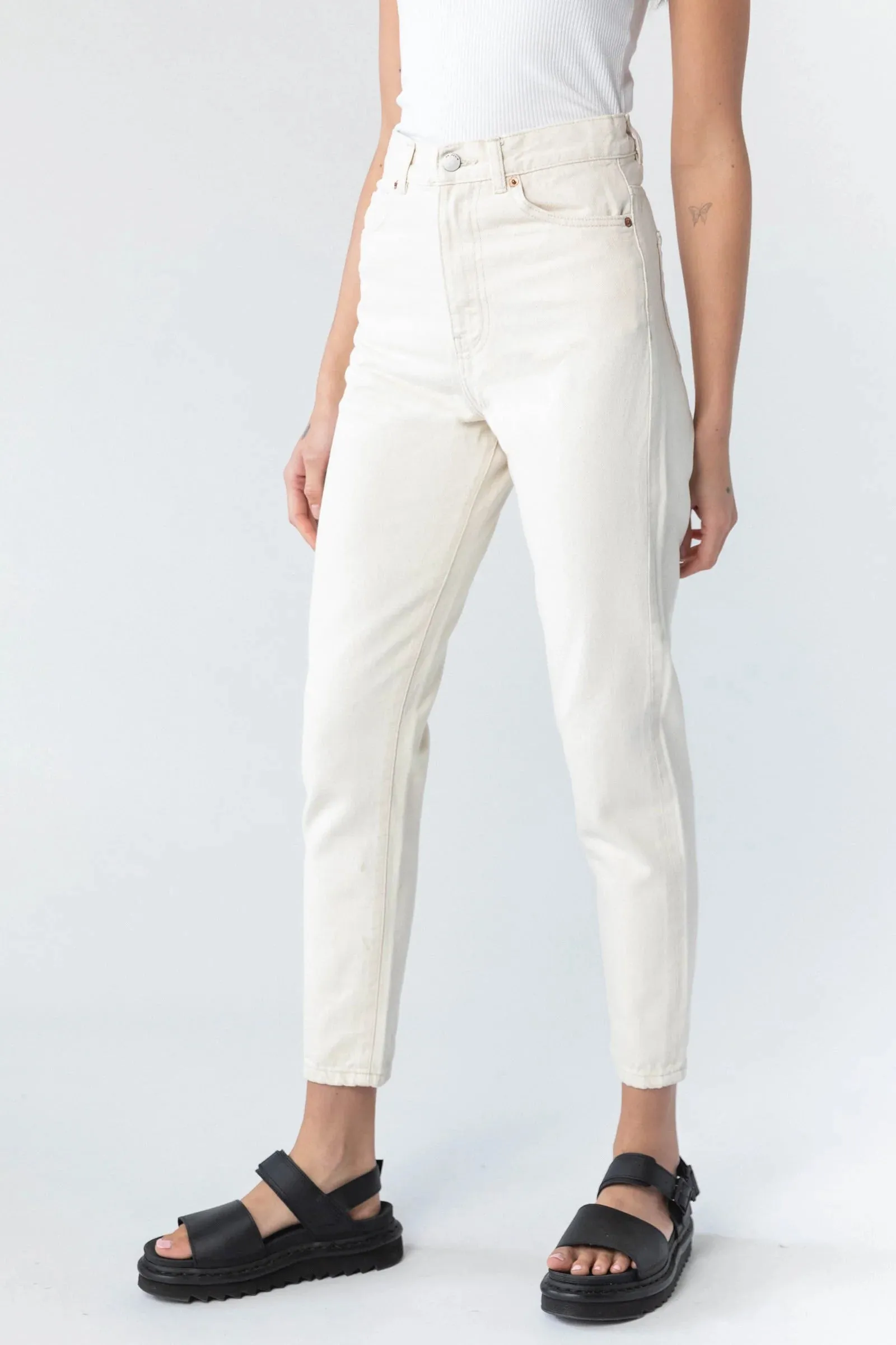 Nora Empress High Waisted Mom Jeans (Loom State/Cream)