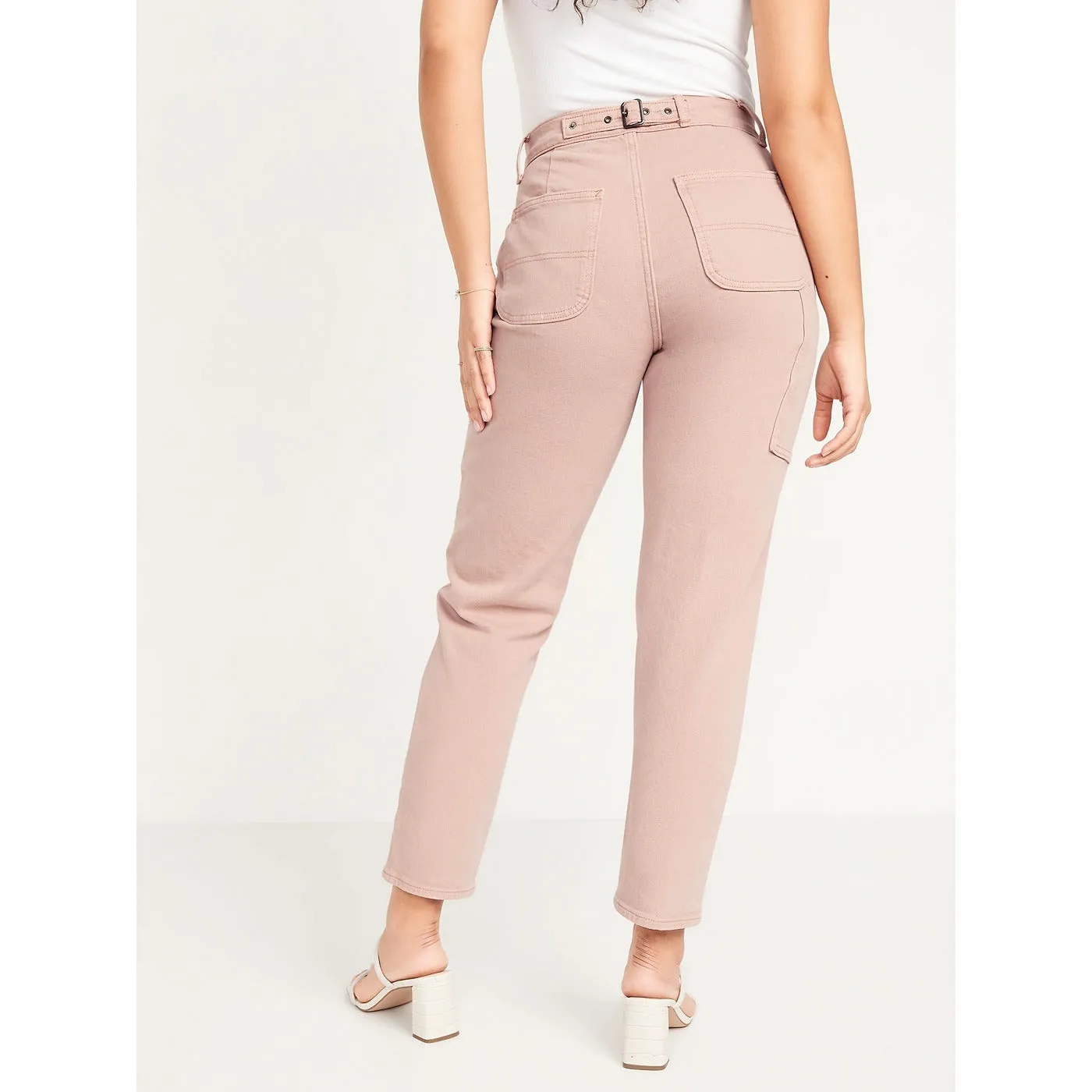 ON Curvy Extra High Button-Fly Peach Jeans