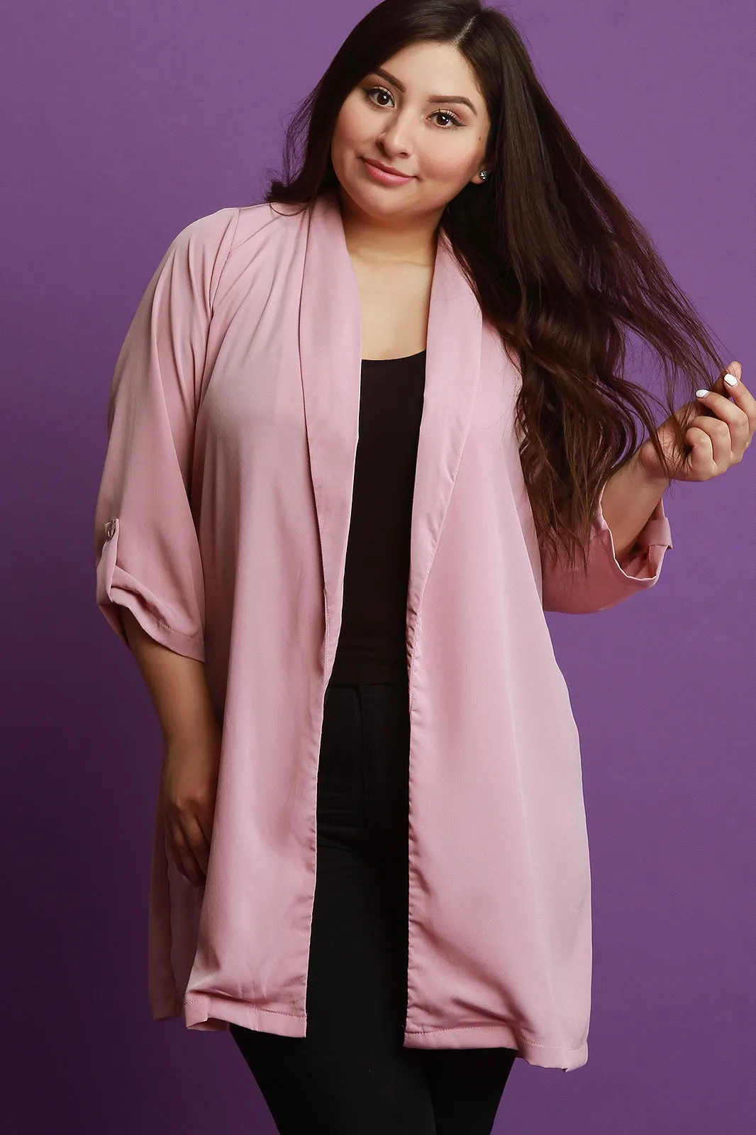 Open Front Longline Trench Coat