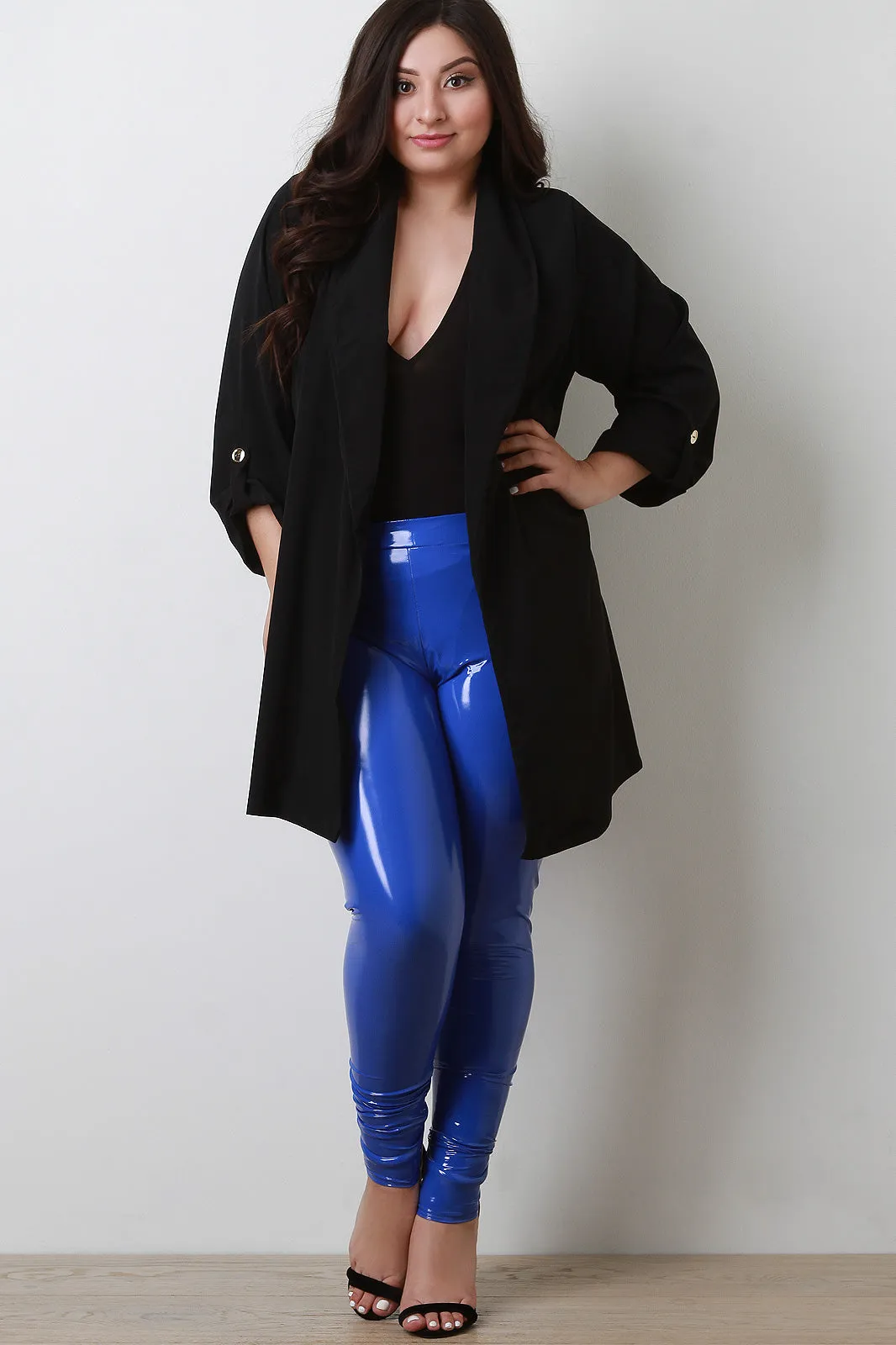 Open Front Longline Trench Coat