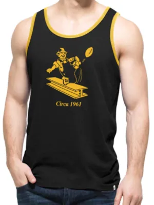 Pittsburgh Steelers 47 Brand Black Crosstown Legacy Sleeveless Tank Top