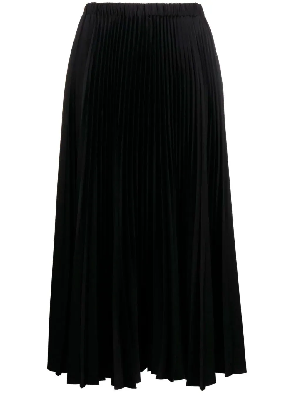 Pleated midi skirt
