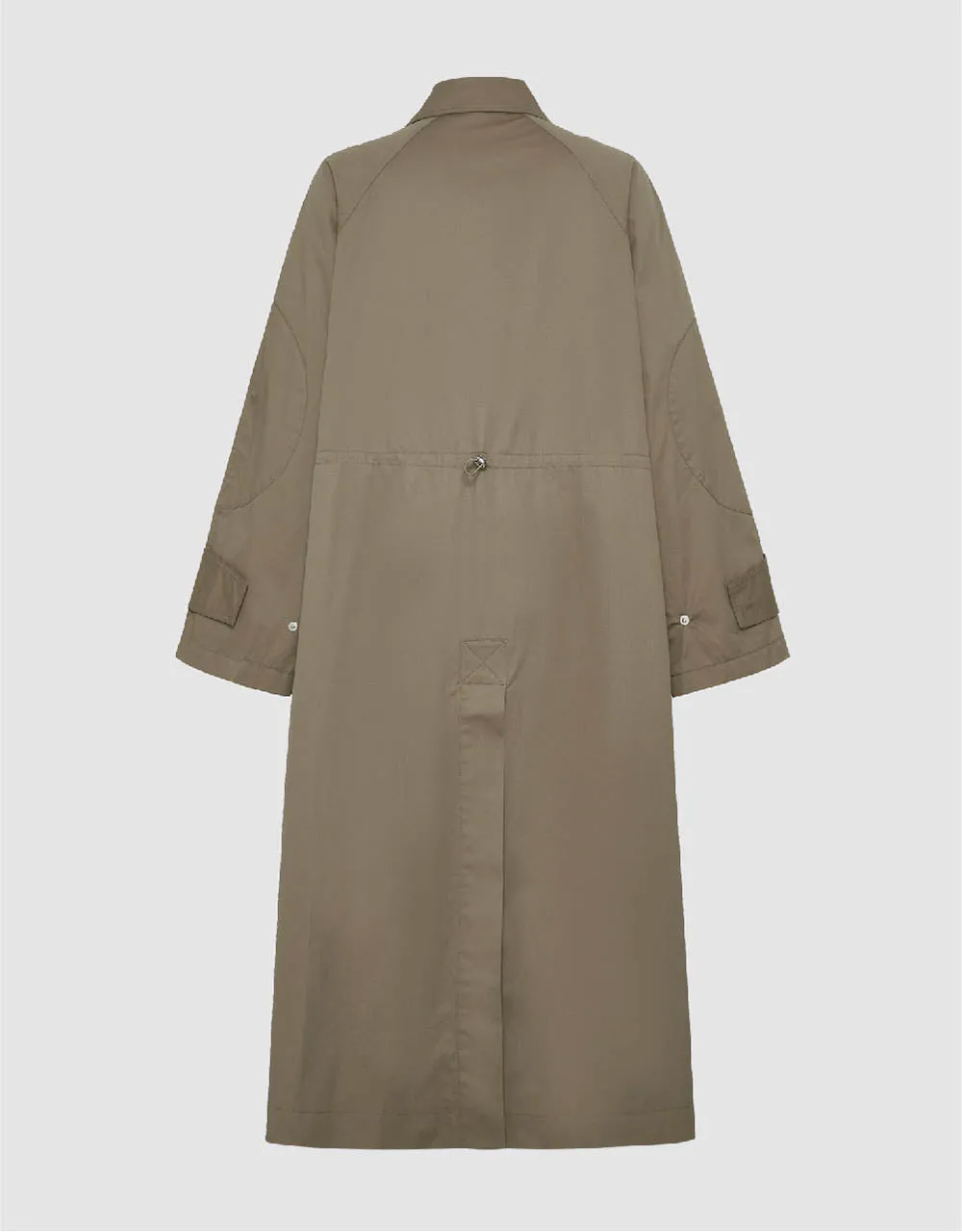 Raglan Sleeve Longline Trench Coat