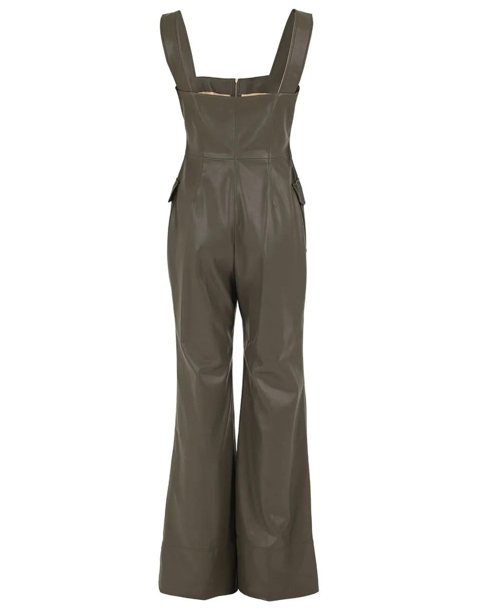 Reverie Vegan Leather Jumpsuit