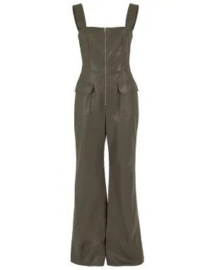 Reverie Vegan Leather Jumpsuit