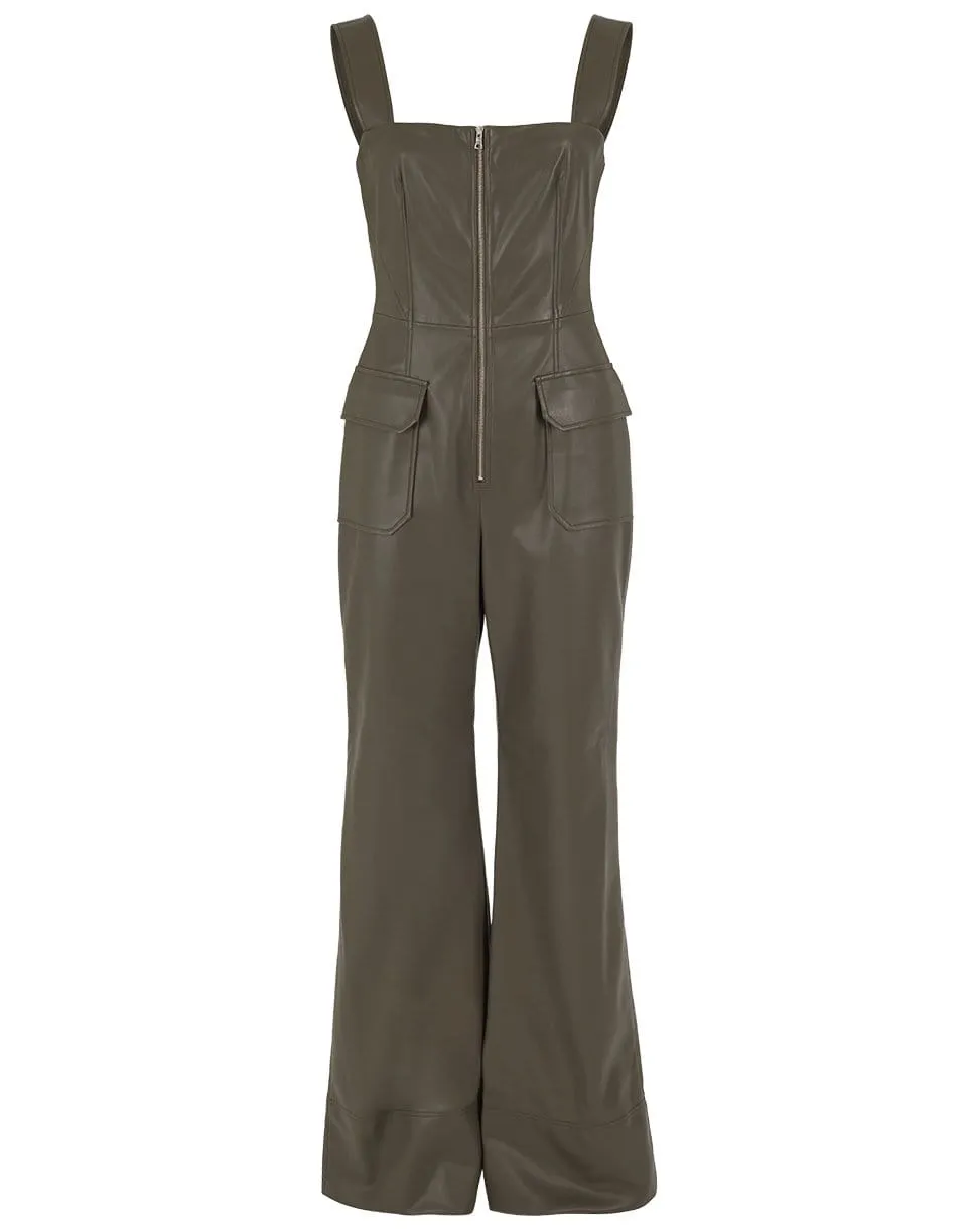 Reverie Vegan Leather Jumpsuit