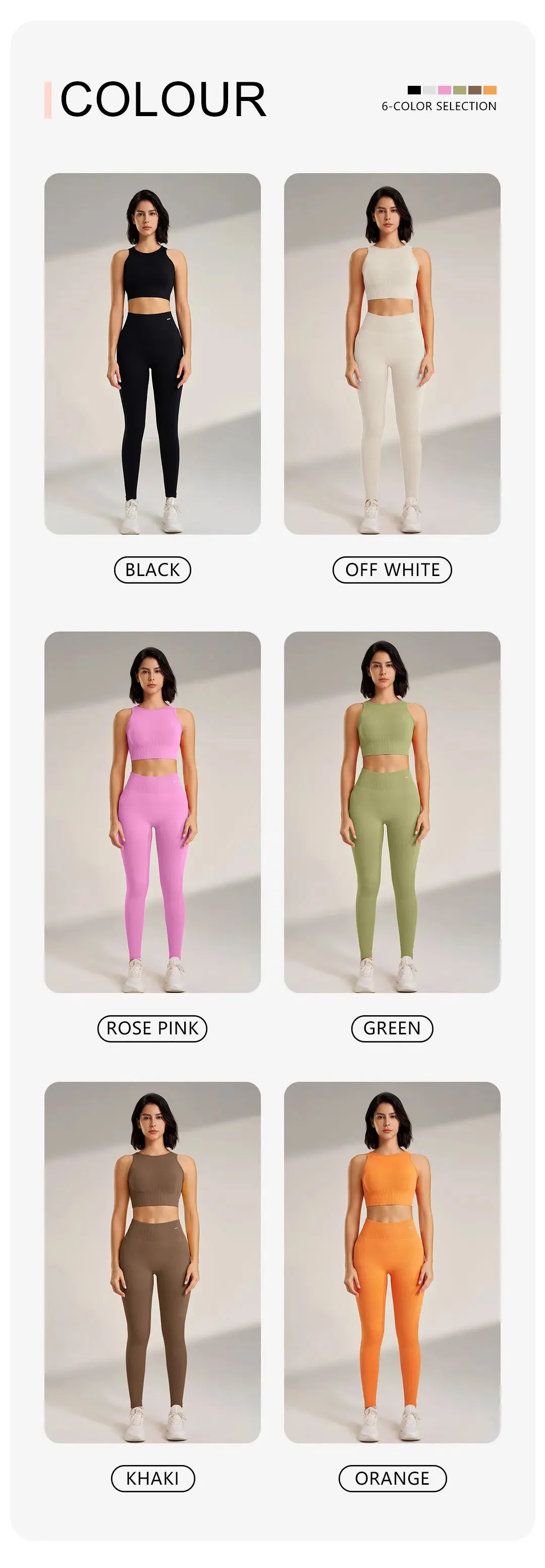 Seamless Yoga Set – High Waisted Leggings & Top Two-Piece Outfit