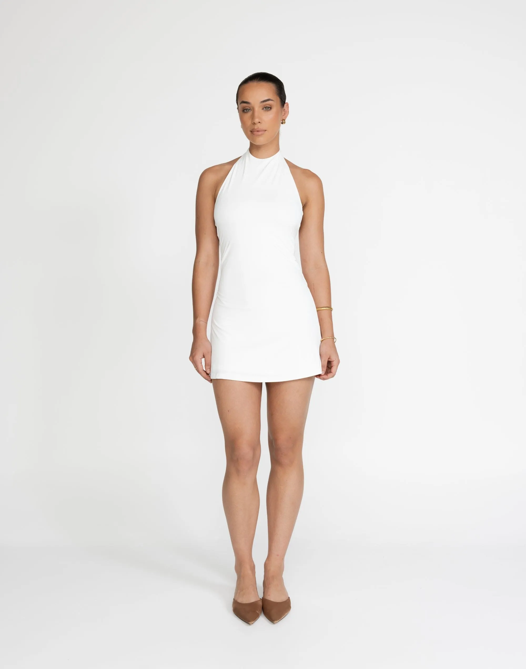 Speakeasy Mini Dress (White)