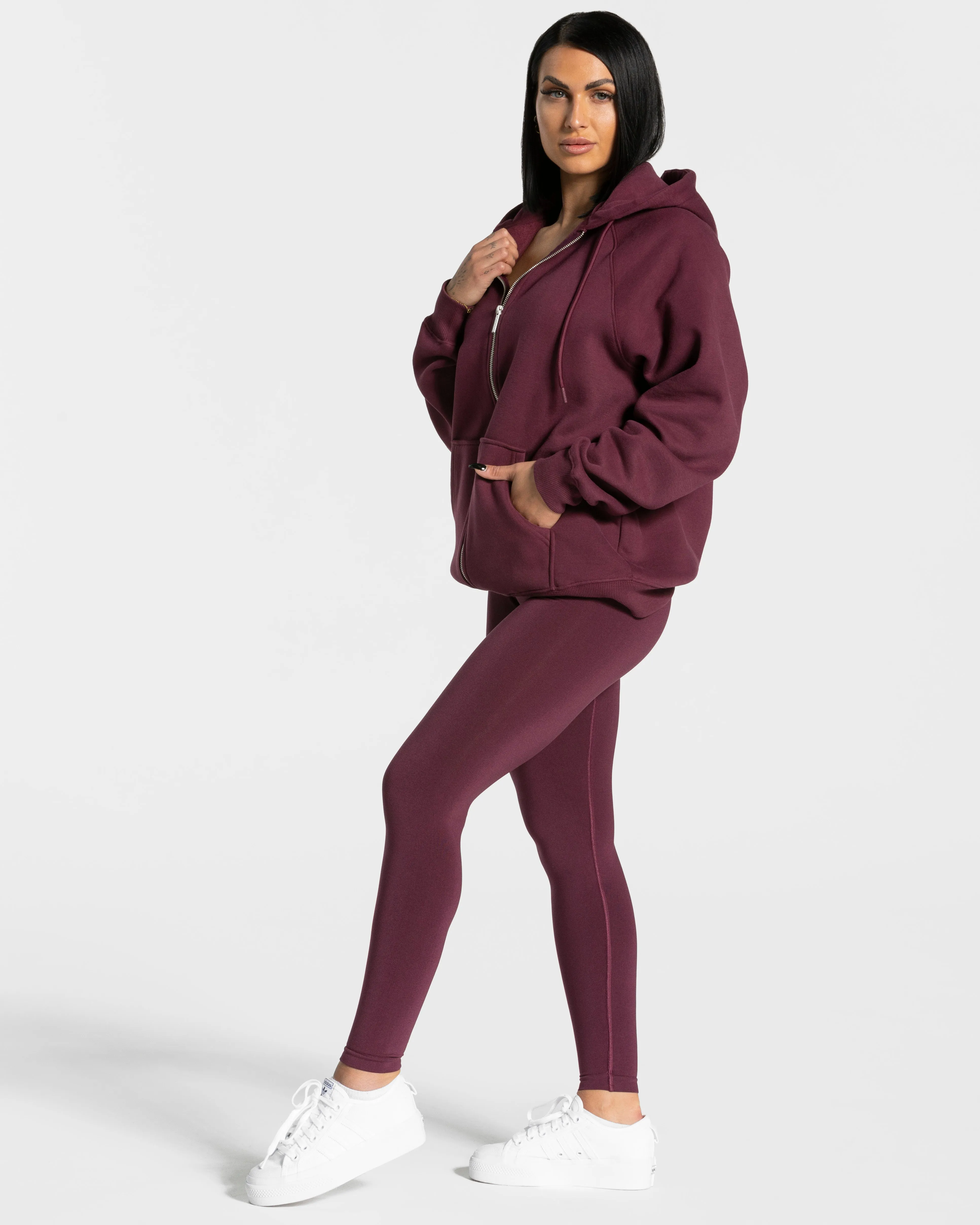 Statement Oversized Jacke "Pflaume"